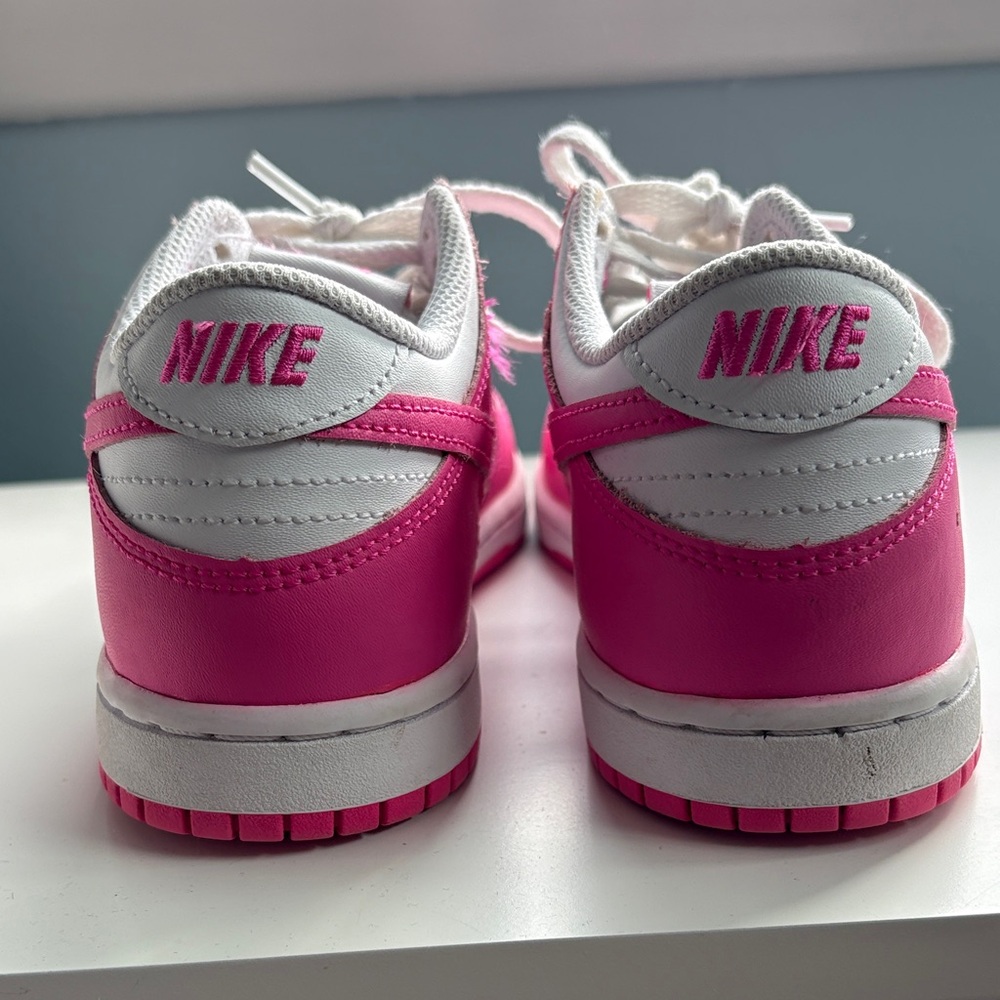 Nike Vibrant Pink and White Athletic Shoes - Picture 6 of 9